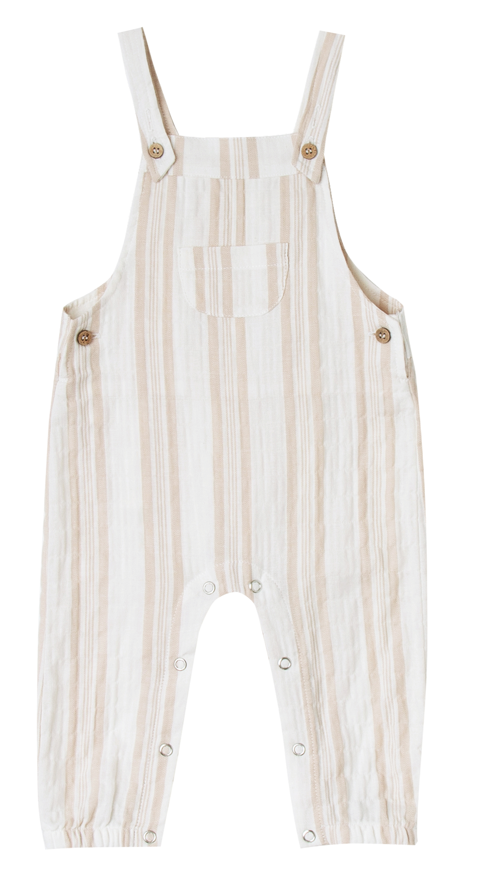                                                                                                                       Sand stripe baby overall  